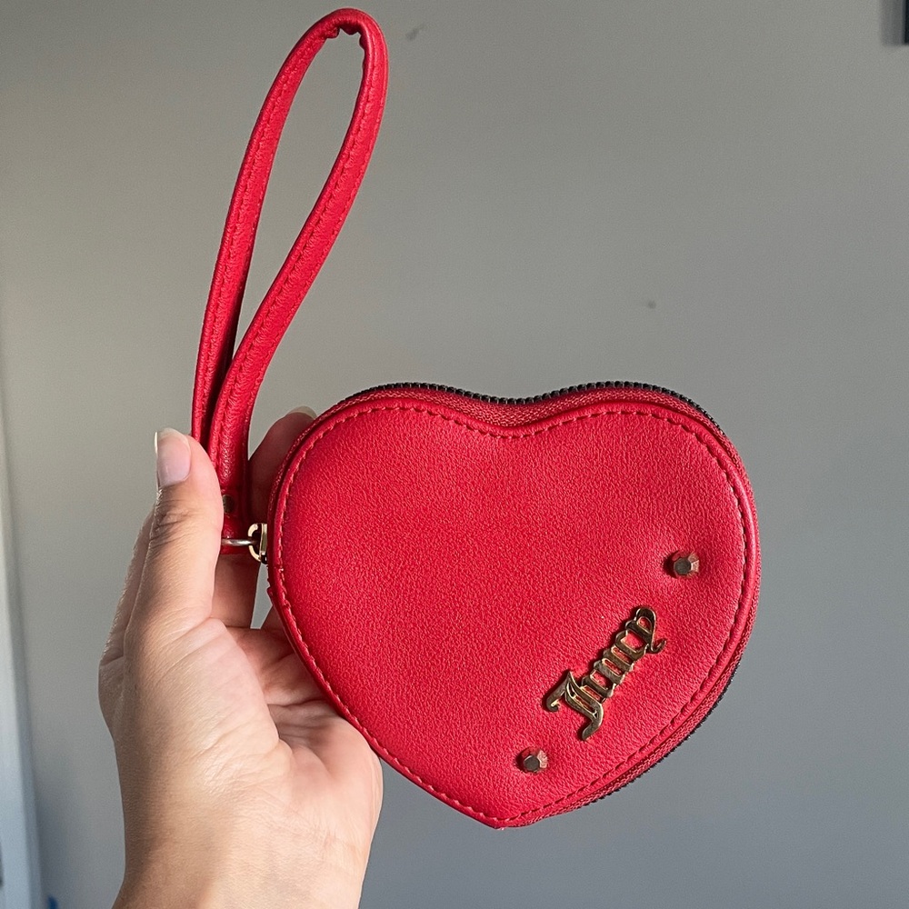 Juicy Couture Red Heart Wristlet